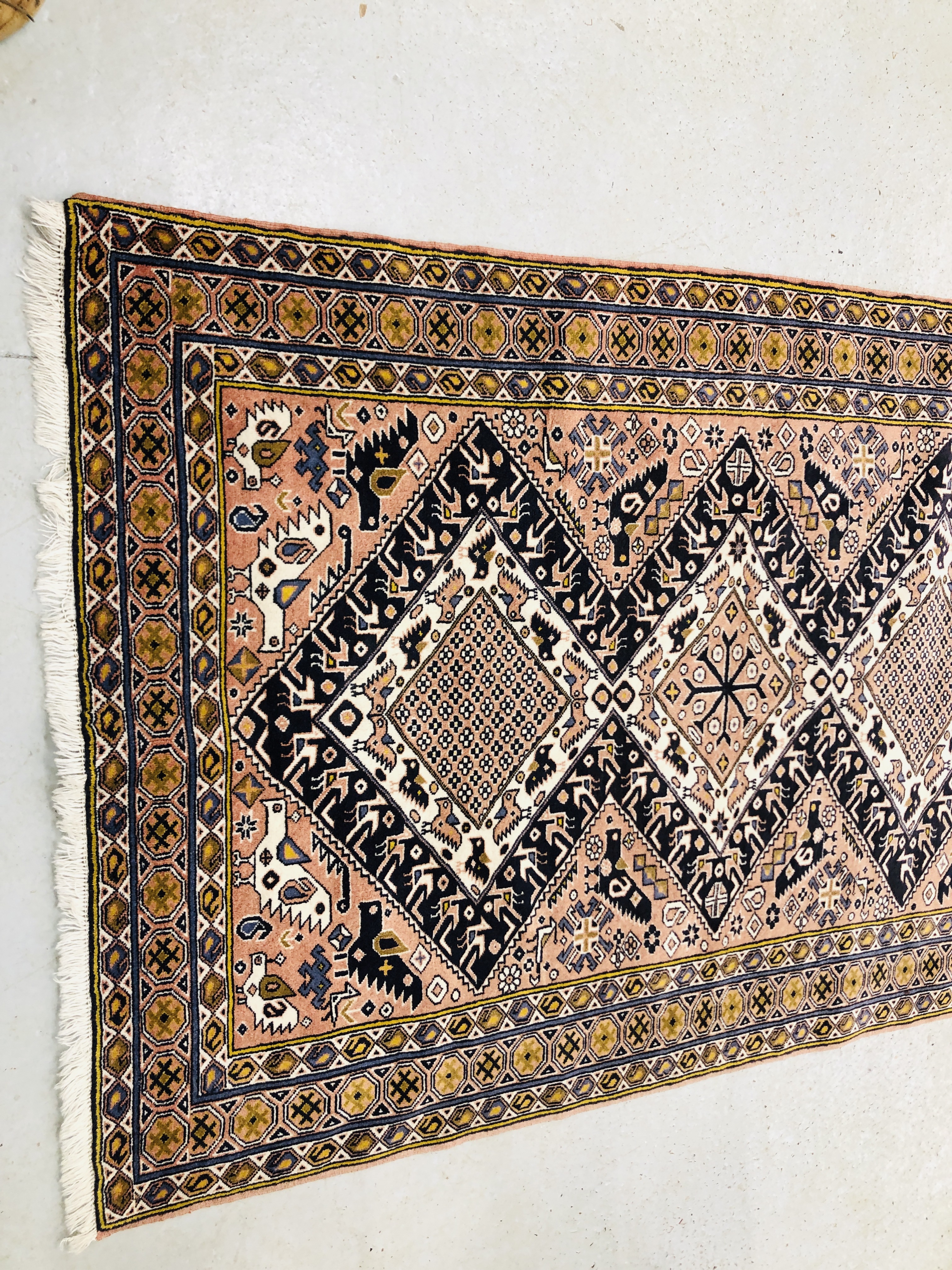 MESHAD PERSIAN HAND KNOTTED RUG - Image 5 of 5