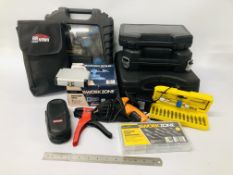 COLLECTION OF HANDTOOLS INCLUDING, PARKSIDE DRILL, WORKZONE CORDLESS DRILL, TOOLTEC CORDLESS DRILL,