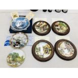 4 X ROYAL DOULTON COLLECTORS PLATES "OLD COUNTRY CRAFTS", ROYAL DOULTON "QUEEN OF THE SEAS",