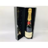 A BOXED BOTTLE OF MOET & CHANDON CHAMPAGNE (SPECIAL EDITION BOTTLE CRYSTALIZED WITH SWAROVSKI