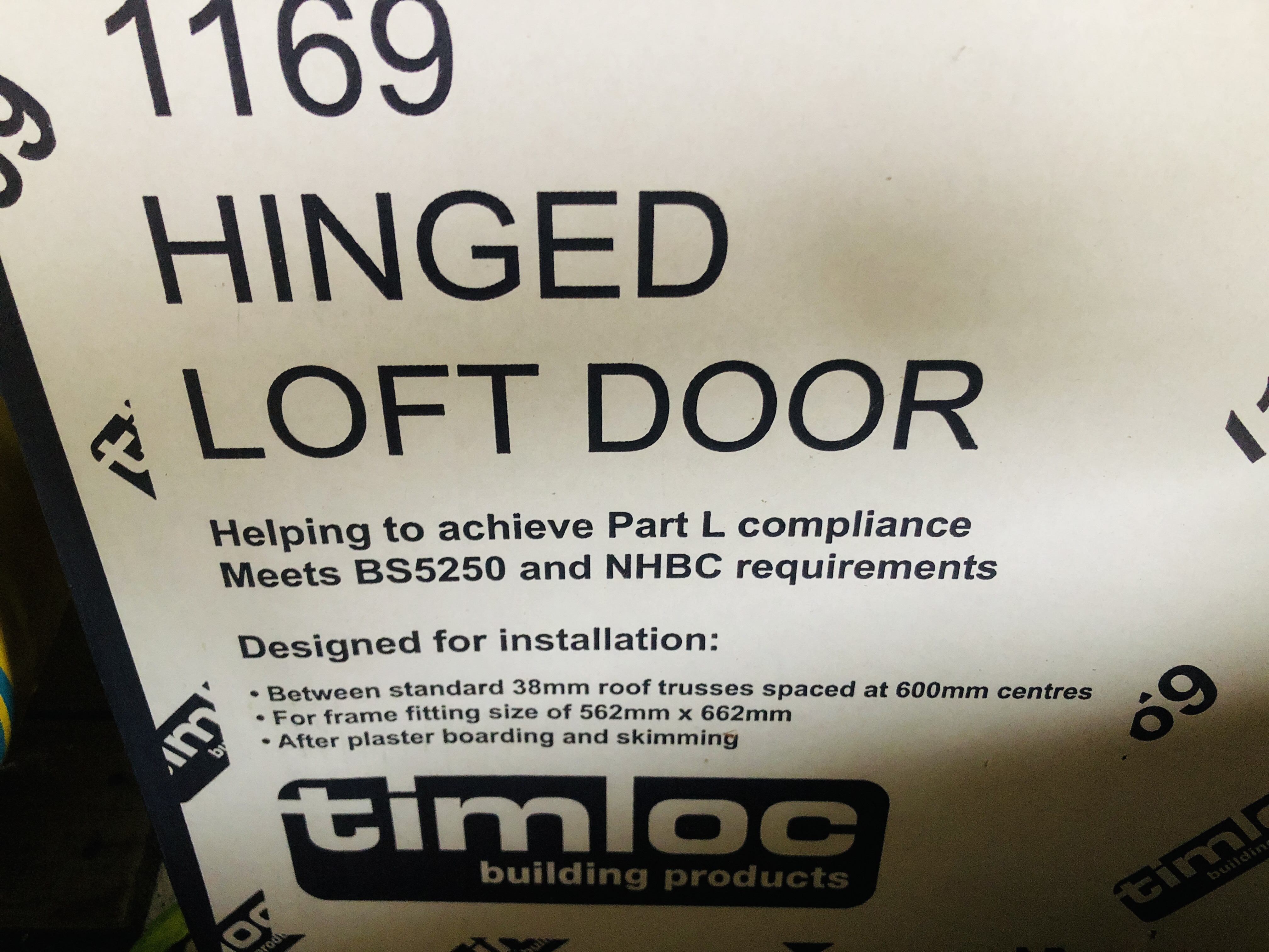 A BOXED AS NEW TIMLOCK HINGED LOFT DOOR (1169) - Image 2 of 2