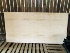 2 X 244CM X 122CM 12MM PLYWOOD SHEETS