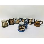 7 X VARIOUS GREAT YARMOUTH POTTERY MUGS