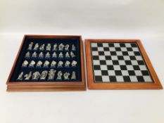 "LORD OF THE RINGS" HARDWOOD CASED CHESS SET