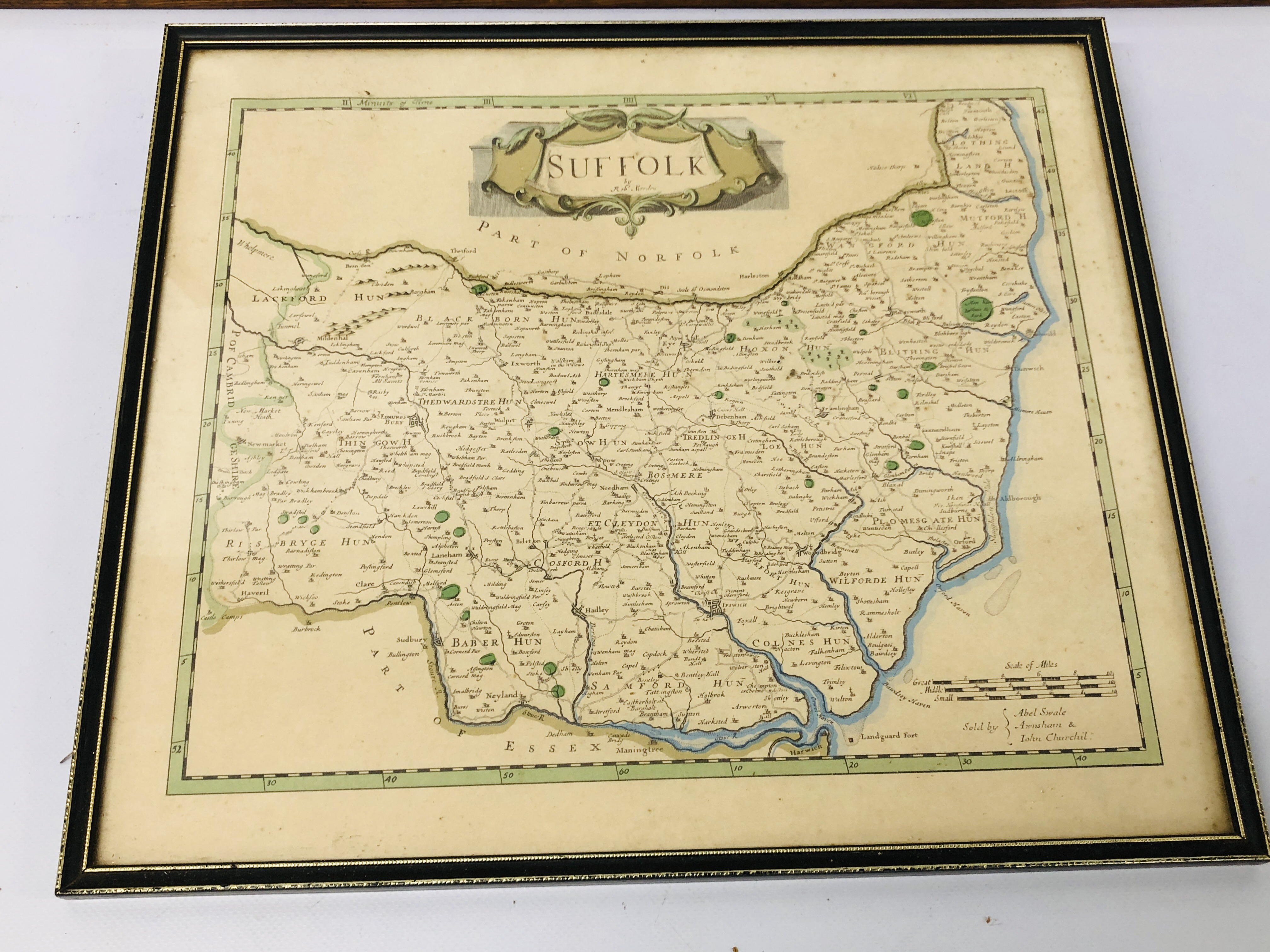 A REPRODUCTION SEXTONS MAP OF NORFOLK ALONG WITH A MORDENS MAP OF SUFFOLK - Image 5 of 5