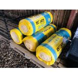 4 X ROLLS ISOVER 75MM PARTY WALL INSULATION