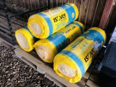 4 X ROLLS ISOVER 75MM PARTY WALL INSULATION