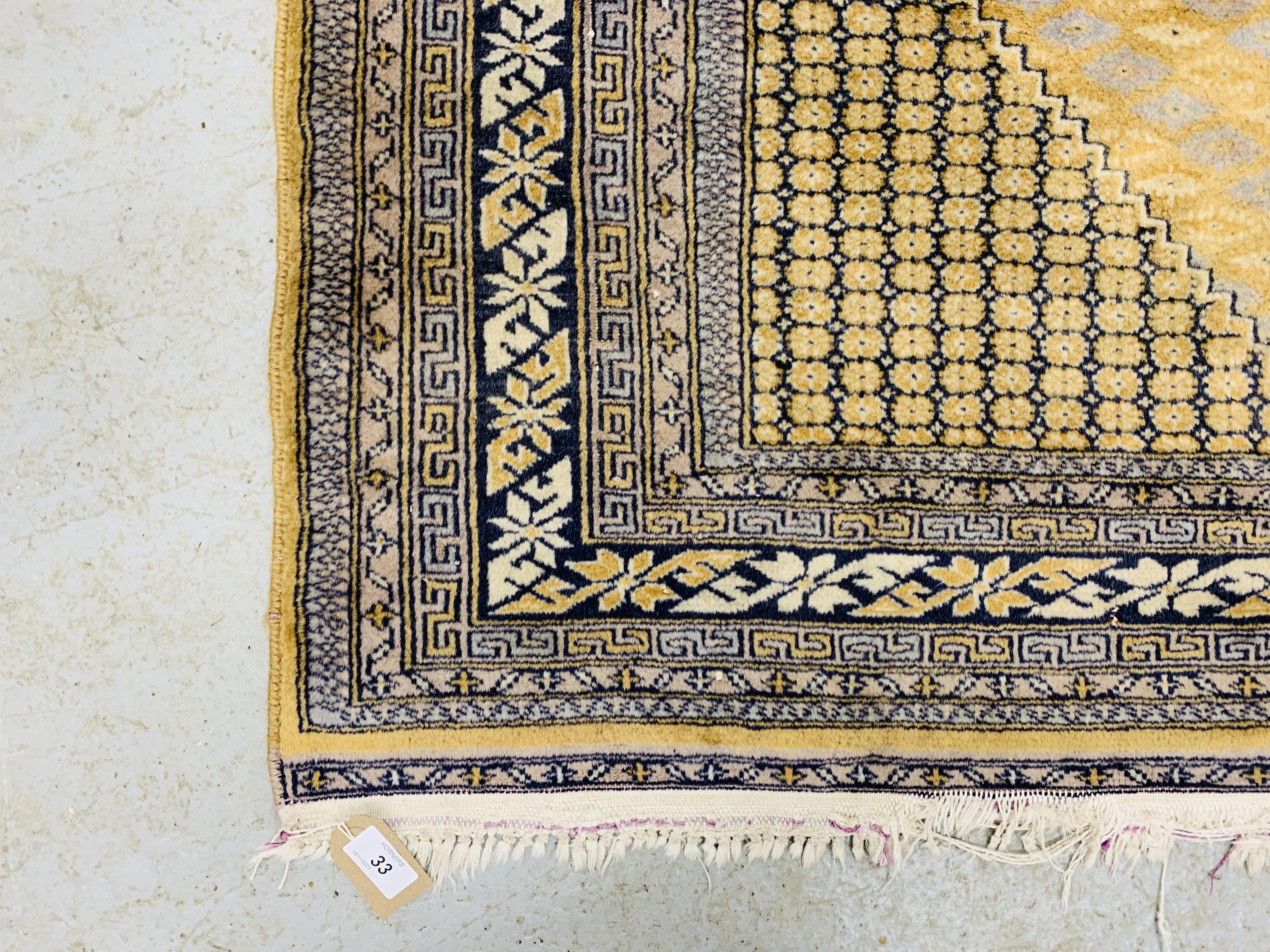EASTERN STYLE RUG - W 123CM. L 175CM. - Image 3 of 5