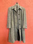 DESIGNER TWEED STYLE COAT MARKED "BURBERRY'S"