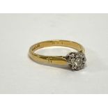 AN 18CT GOLD SOLITAIRE DIAMOND RING (2.