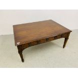 MODERN "MULTIYORK" 6 DRAWER HARDWOOD COFFEE TABLE