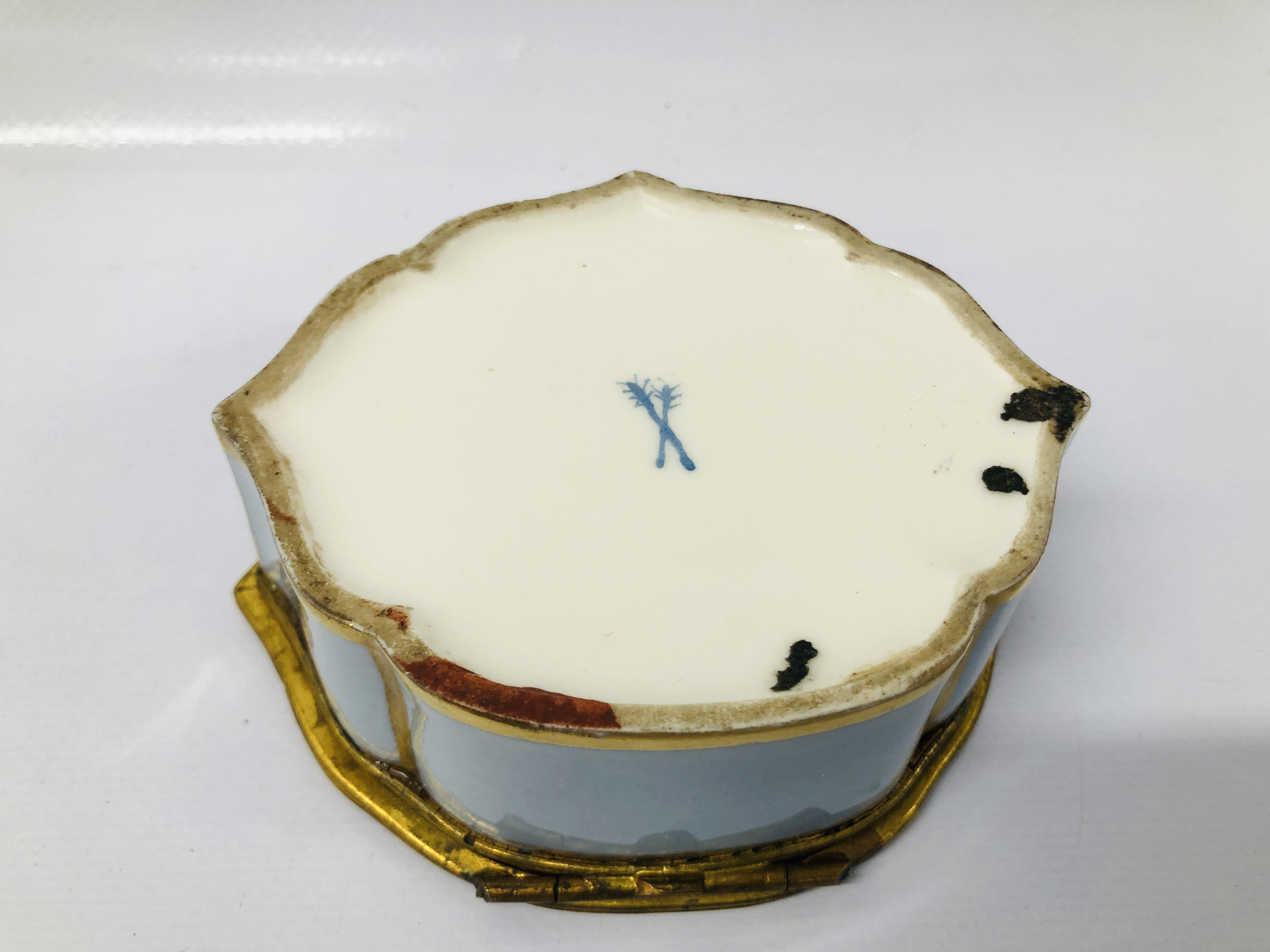 DRESDEN SCENT FLASK, HAND PAINTED DETAIL, DRESDEN LETTER OPENER, - Image 6 of 14