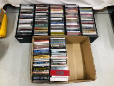 TWO BOXES CONTAINING AN EXTENSIVE COLLECTION OF APPROX 200 BOB DYLAN AUDIO CD'S TO INCLUDE BOX SETS