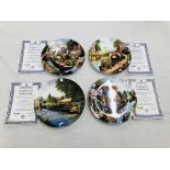 COLLECTION OF LIMITED EDITION COLLECTORS PLATES TO INCLUDE WEDGEWOOD 4 X "THE WATER LANES OF