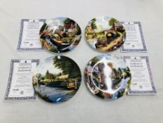 COLLECTION OF LIMITED EDITION COLLECTORS PLATES TO INCLUDE WEDGEWOOD 4 X "THE WATER LANES OF