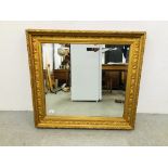 VINTAGE GILT FRAMED MIRROR - H 77CM. W 83CM.