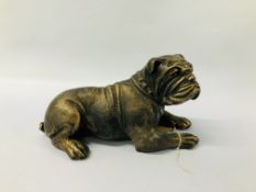 (R) LYING BULLDOG FIGURE