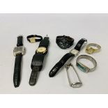 7 X ASSORTED WRIST WATCHES TO INCLUDE COLLEZIONE, TIMEX, SEKONDA, CITIZEN ECO-DRIVE ETC.