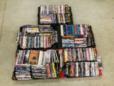 5 BOXES OF DVD'S