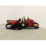 MOUNTFIELD MC 3720 CHAINSAW IN HARD CARRY CASE ALONG WITH CHARLES JACOBS CHAINSAW - SOLD AS SEEN