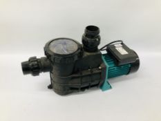 A H2S-370 370W PUMP 2800R/MIN - SOLD AS SEEN