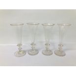 4 X C18TH GLASSES