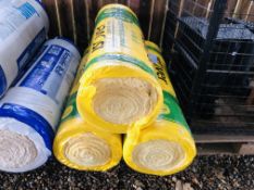 3 X ROLLS 200MM SPACE SAVER ISOVER INSULATION