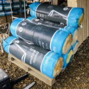 6 X ROLLS SUPERGLASS 100MM ACOUSTIC INSULATION