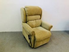 ELECTRIC RISE AND RECLINE ARMCHAIR - SOLD AS SEEN