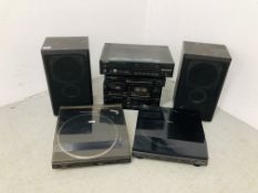 PIONEER HI-FI SEPARATES ALONG WITH A PAIR OF JAMO D-115 SPEAKERS - SOLD AS SEEN