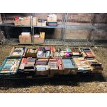 15 BOXES OF ASSORTED BOOKS TO INCLUDE PENGUIN, ROYALTY DICKENS,