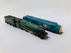 2 X HORNBY 00 GAUGE LOCOMOTIVES TO INCLUDE "KING EDWARD 1" AND 37071 DIESEL