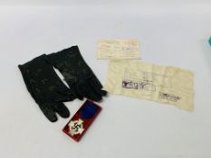 COLLECTION OF WW2 RELATED ITEMS TO INCLUDE GERMAN REPLICA IRON CROSS,
