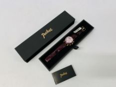 A BOXED "POCKET" WRIST WATCH