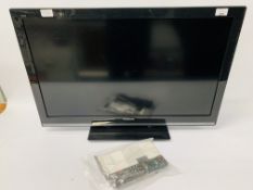 A PANASONIC VIERA 32 INCH TELEVISION COMPLETE WITH REMOTE AND INSTRUCTIONS - SOLD AS SEEN