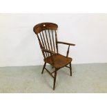 A STICK BACK WINDSOR CHAIR