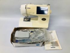 A BROTHERS GALAXIES 2000 ELECTRIC SEWING MACHINE WITH DIGITAL DISPLAY - SOLD AS SEEN