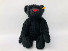 STEIFF BLACK TEDDY BEAR 005985 L 43CM APPROX