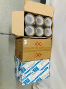 3 X BOXES MANULI 808-PVC BROWN PARCEL TAPE 66M X 48MM 36 ROLLS (BOXED)