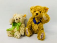 2 X STEIFF BEARS TO INCLUDE GOOD LUCK BEAR,