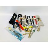 COLLECTION OF ASSORTED LADIES AND GENTS WRIST WATCHES ETC.