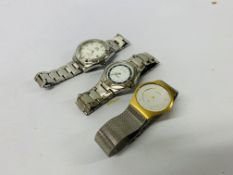 3 X ASSORTED WATCHES TO INCLUDE MARKED LOUIS VALENTIN,