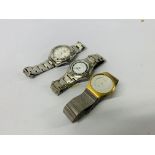 3 X ASSORTED WATCHES TO INCLUDE MARKED LOUIS VALENTIN,