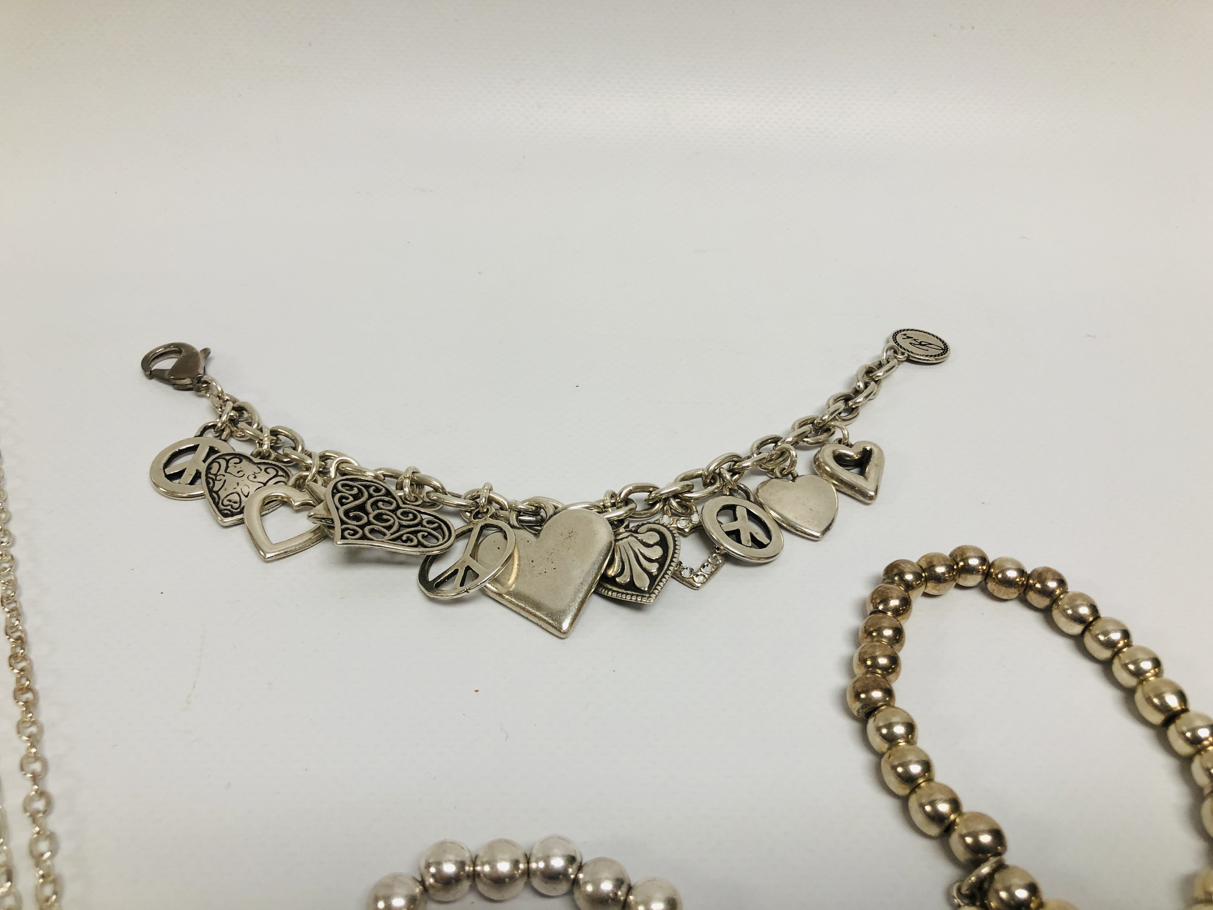 3 X DESIGNER BRACELETS MARKED "BIBI" ALONG WITH A PENDANT NECKLACE - Image 4 of 5