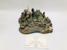 "DANBURY MINT" HAND PAINTED MINIATURE "SEAGULL COVE" BY COLIN GOUGH WITH CERTIFICATE OF
