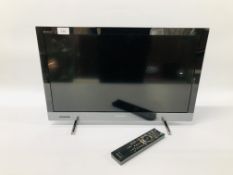 A SONY 24 INCH TELEVISION WITH REMOTE - SOLD AS SEEN