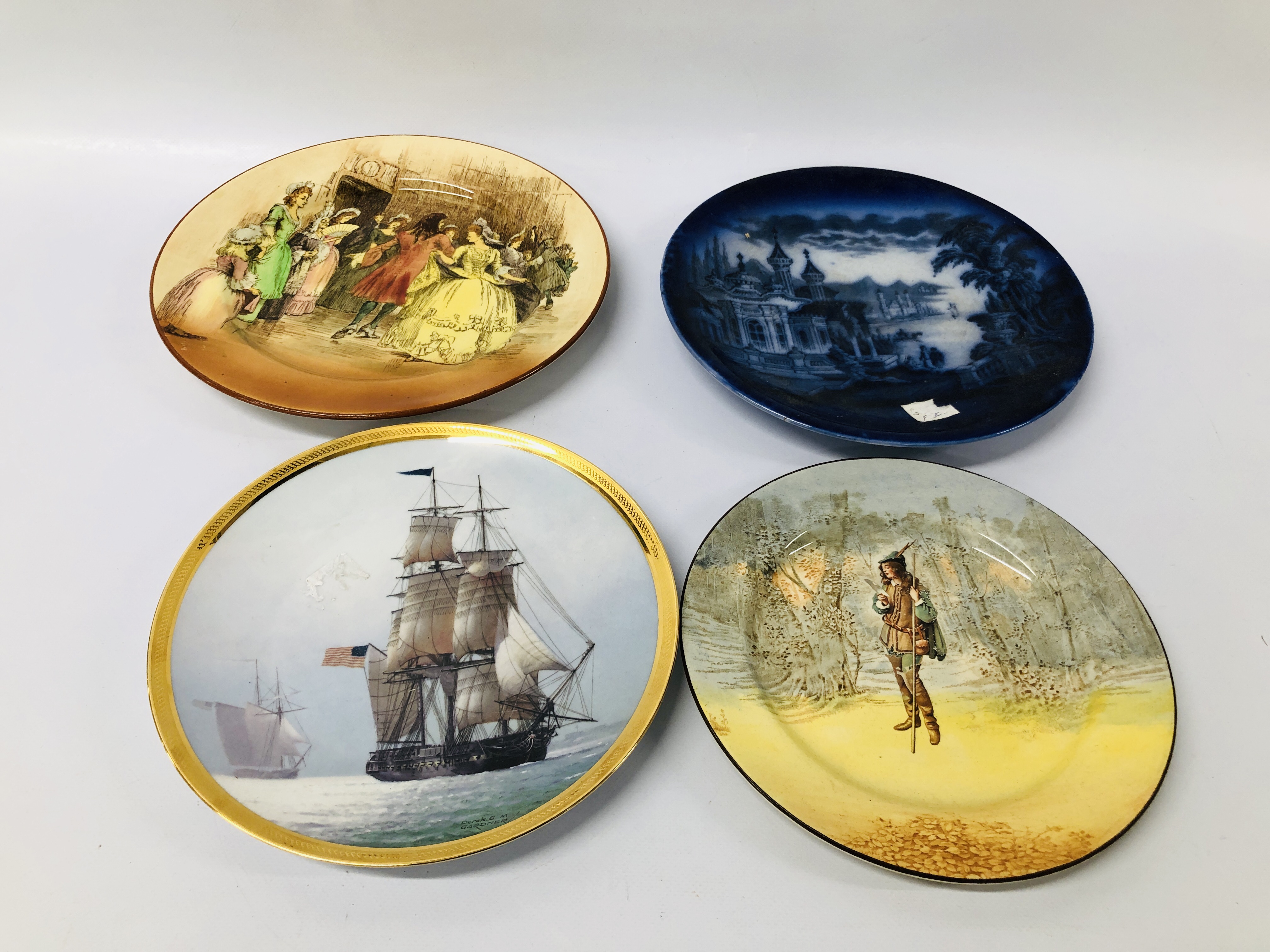 8 X ROYAL DOULTON COLLECTORS PLATES - THE ADMIRAL, THE HUNTING MAN, THE QUIRE, THE MAYOR, - Image 4 of 7