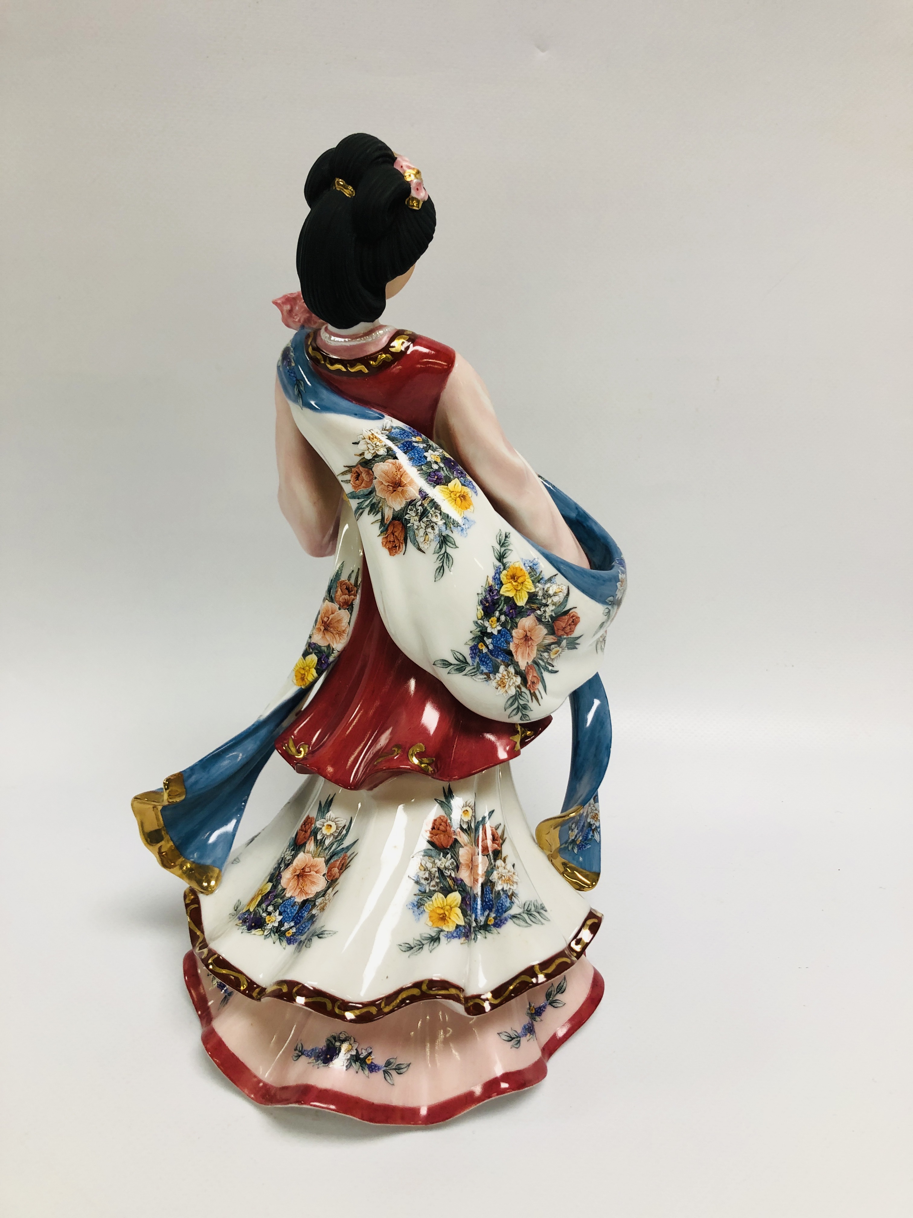 4 X DANBURY MINT COLLECTOR'S FIGURES TO INCLUDE 3 FROM THE LENA LIU COLLECTION (ROSE PRINCESS, - Image 8 of 12