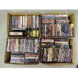 FOUR BOXES ASSORTED DVD'S MOSTLY HORROR (APPROX 180+ TITLES)