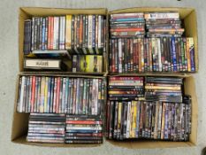 FOUR BOXES ASSORTED DVD'S MOSTLY HORROR (APPROX 180+ TITLES)